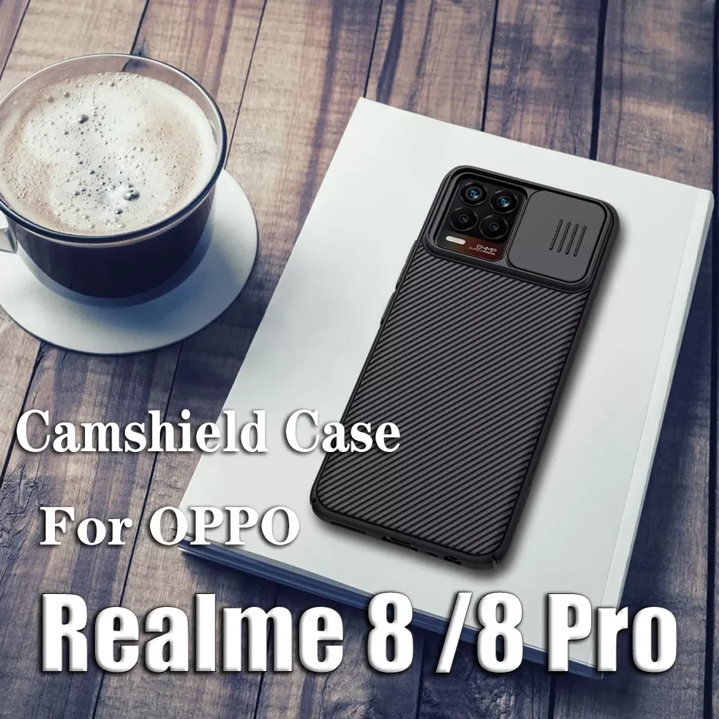 

For OPPO Realme 8 Case NILLKIN CamShield Case Slide Camera Cover Protection Back Cover For OPPO Realme 8 Pro Lens Cover