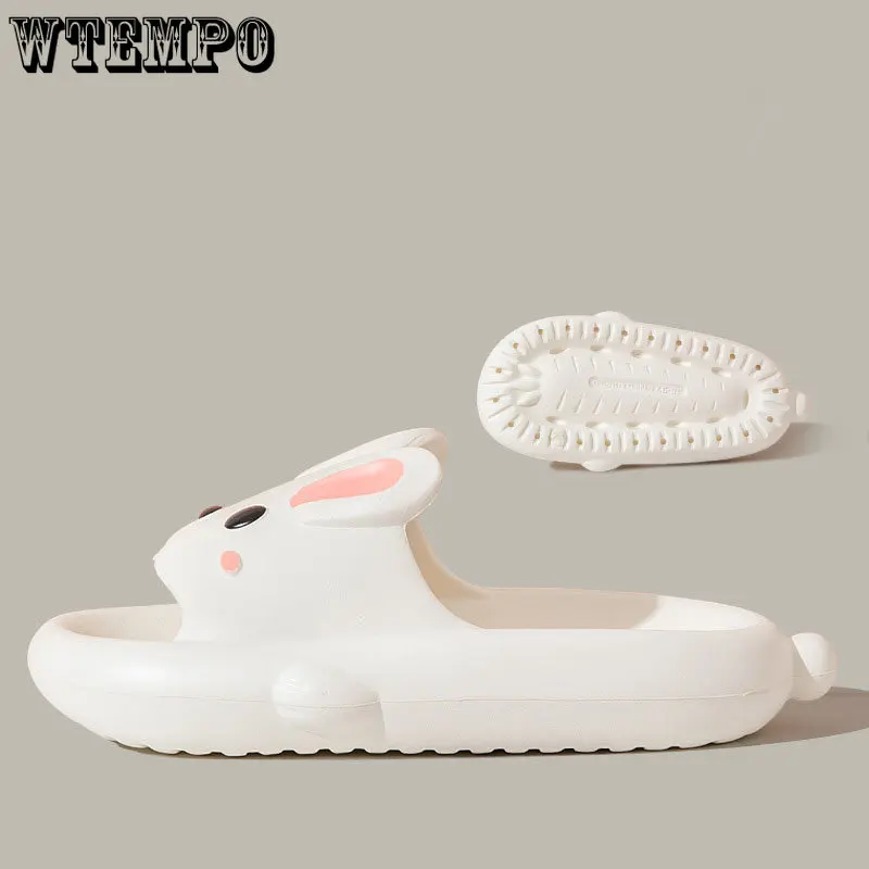 WTEMPO Cute Woman Slippers Non-slip Sandals Summer Slide Shoes EVA Outdoor Beach Soft Thick Platform Flip Flops Dropshipping