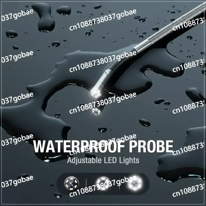 TESLONG TD500 3 9 мм шарнирный бороскоп с линзой 1080P 5-дюймовый IPS-экран двусторонний 360 °