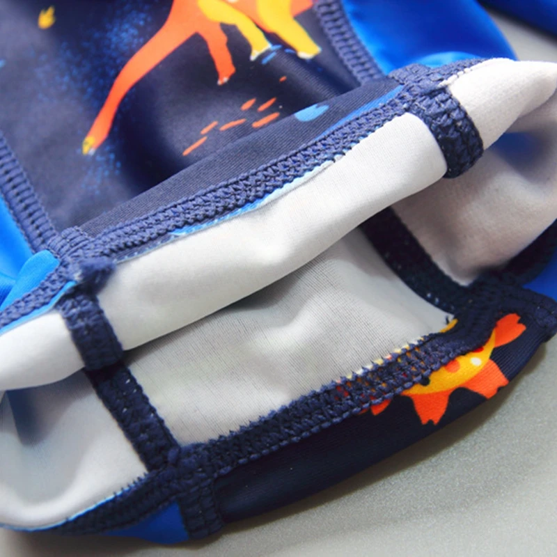 Swimsuit Kids Dinosaur Swimwear for Boys UPF50 UV Protection Short Sleeve Toddler Baby Bathing Suit One Piece Summer Beach Wear