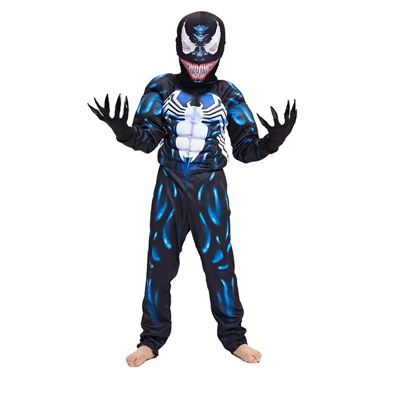

Venom Muscle Costume Cosplay for Kids Halloween Costume Children Full Sets