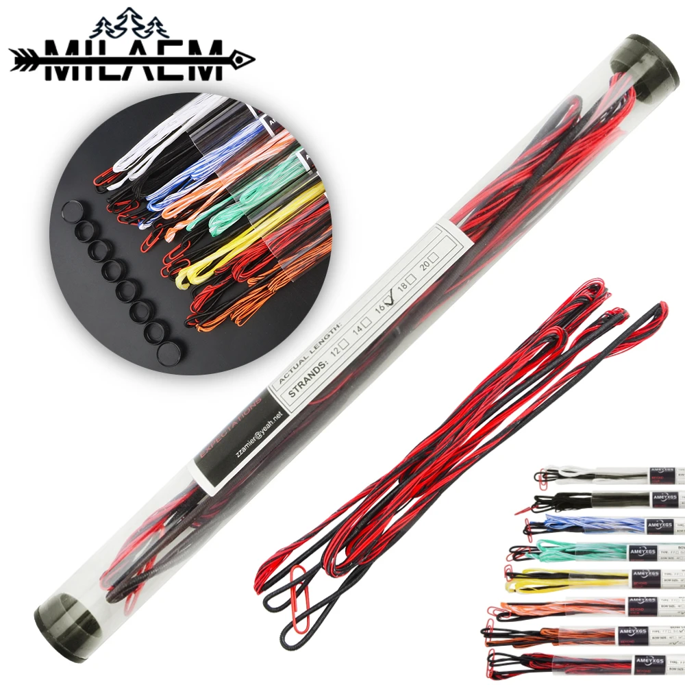 

68inch/70inch Archery 16 Strands Bow String Recurve Bow/Longbow Replacement Dacron Bowstring Hunting Target Shooting Accessories