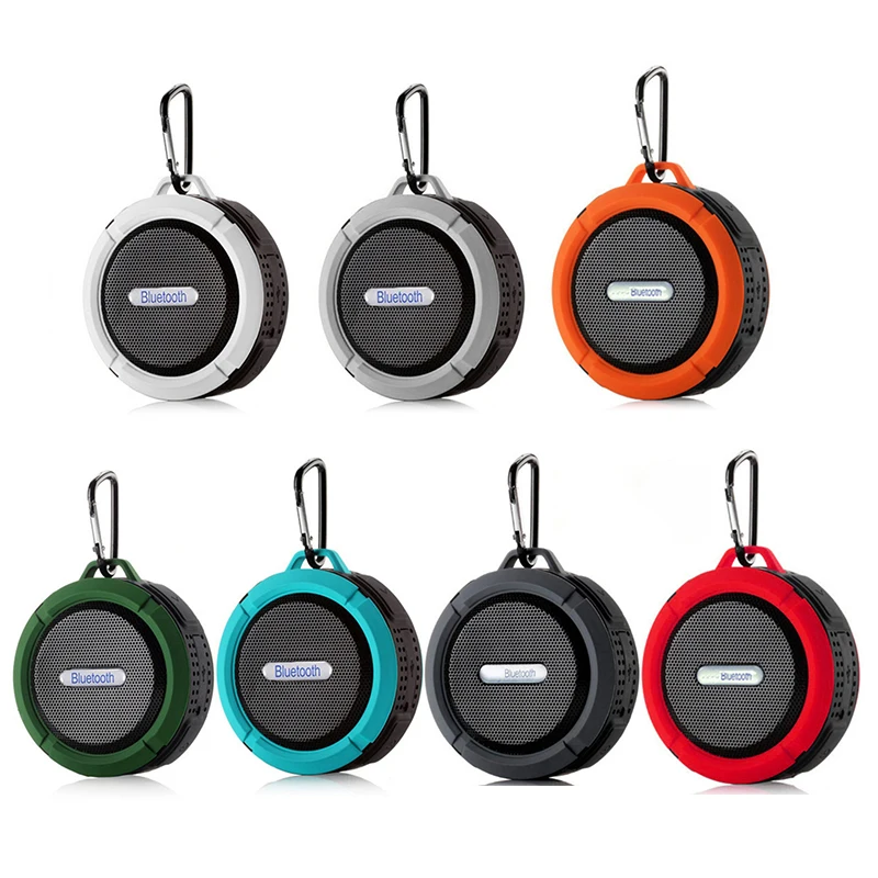 

Shower Speaker C6 Outdoor Portable Waterproof Wireless -Compatible Car Speaker Suction Cup TF Card Smartphone Computer