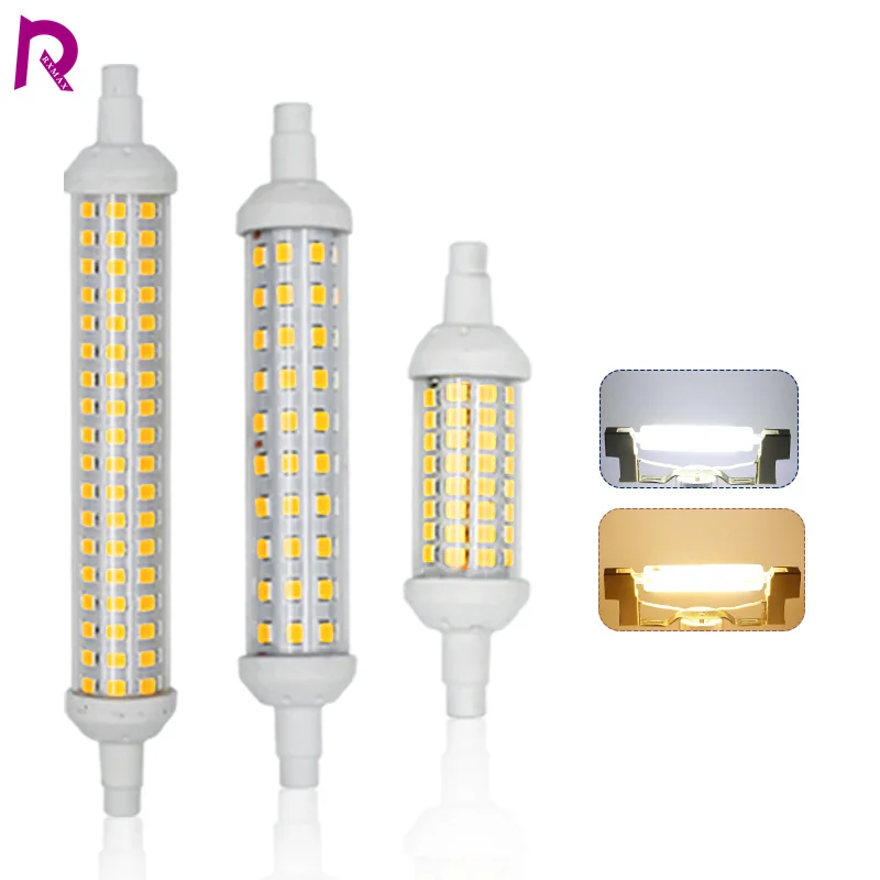 Лампа для освещения R7S 220 В переменного тока 6 Вт 9 12 SMD 2835 78 мм 118 135 R7s J78 J118 J135
