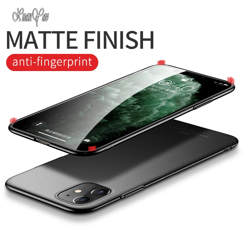 Ультратонкий матовый чехол для Apple iPhone 11 Pro Max твердый из поликарбоната |