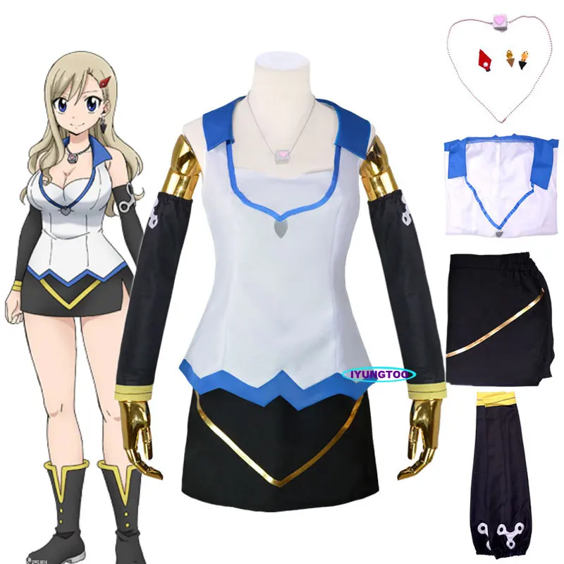 

Anime Edens Zero Rebecca Bluegarden Cosplay Costumes Top Shorts Accessories Uniform Sets Women Girls Halloween Carnival Party