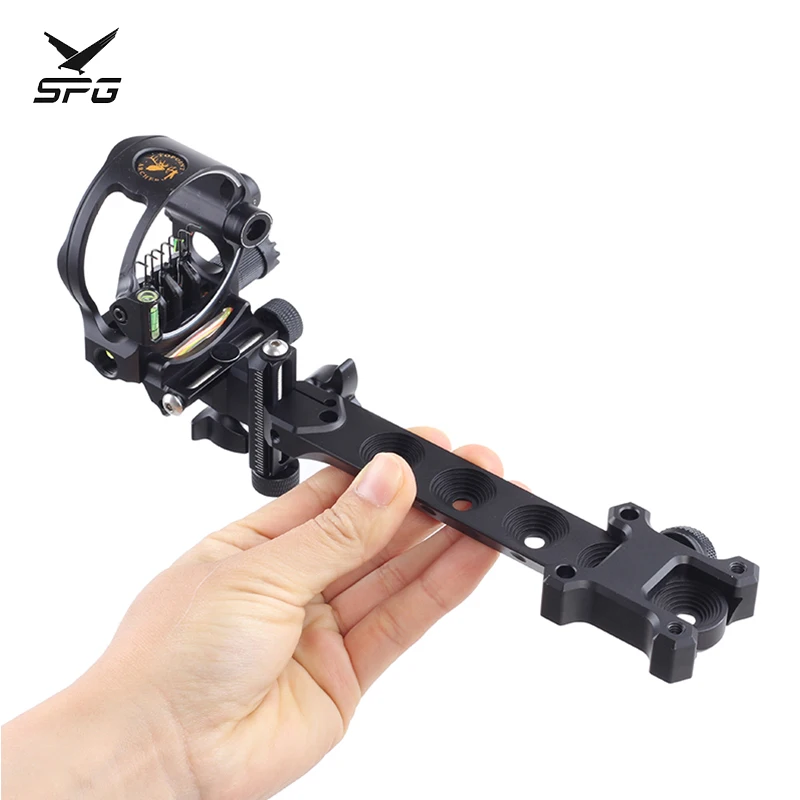 DB9270 Long Pole Bow Sight 7 Core 0.019 CNC Aviation Aluminum for Compound Bow Sight Hunting Shooting Archery Sports Accessories