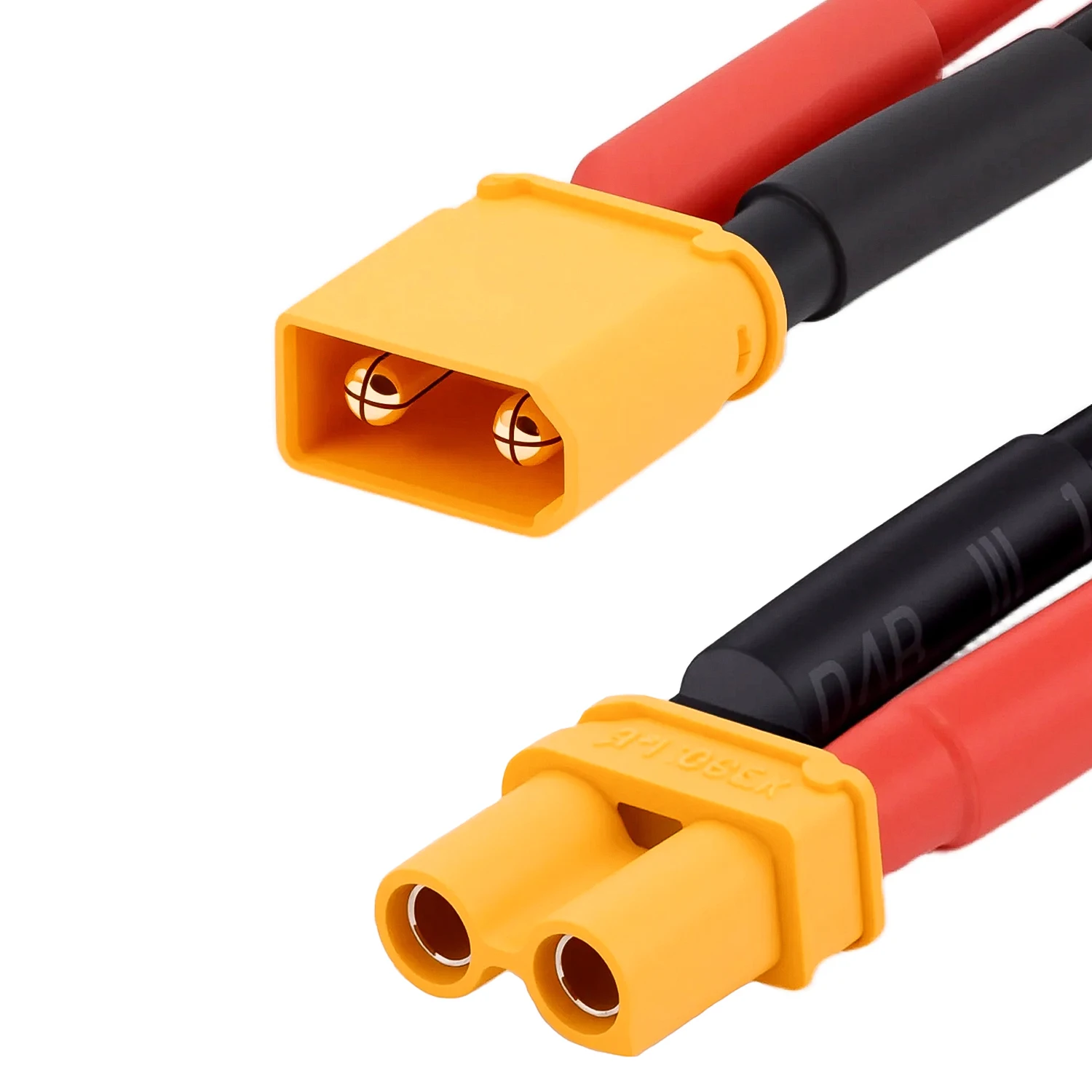 Фото Комплект из 5 пар разъемов Amass XT30 (100 мм) с кабелем 14AWG из силиконовой проволоки для RC Lipo аккумуляторов, FPV, RC машин и лодок №5