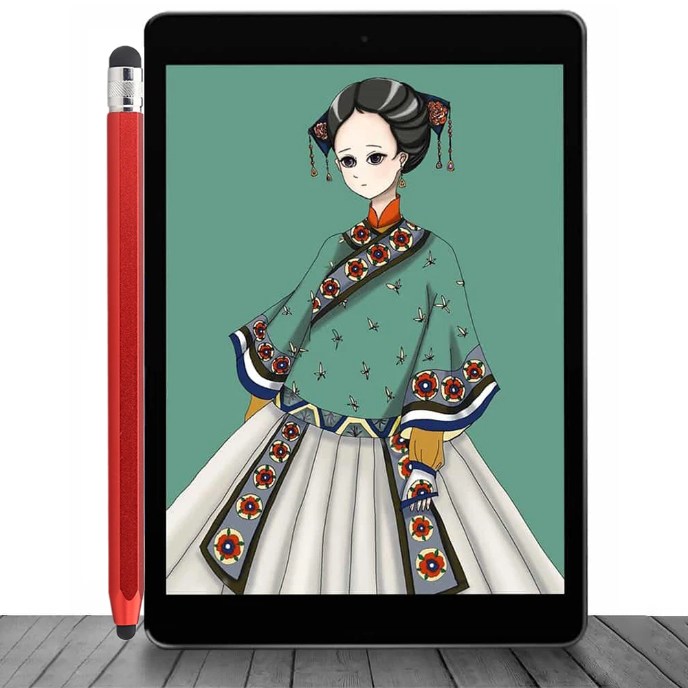 

Universal 5.0+8.0 Tablet Touch Screen Drawing Capacitive Pen Metal Stylus Pencil for Students Enssential Tool