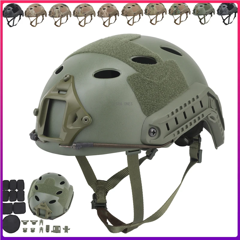 

Tactical Helmet Fast PJ Type Military Army Combat Airsoft Paintball Shooting Helmets CS Wargame Sports Head Protective Gear