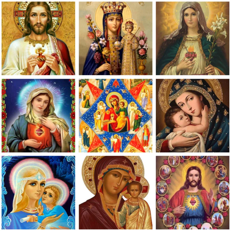 

5D Diy алмазная живопись, религиозные иконы, искусство, наборы для вышивки крестиком, домашний декор, Новые поступления 2023