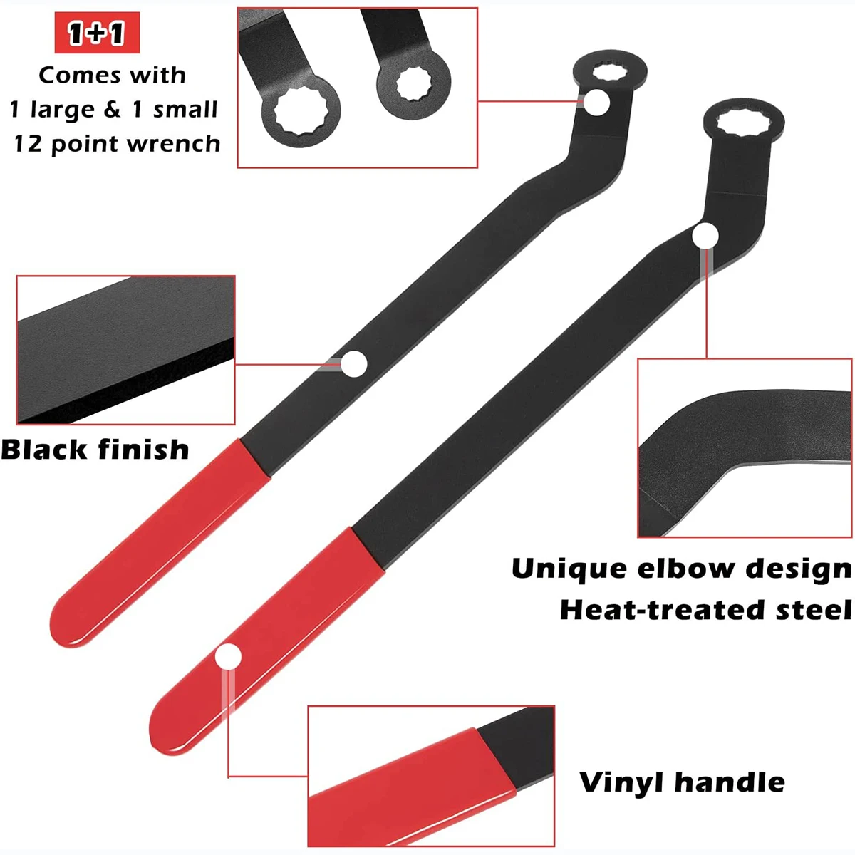 Набор гаечных ключей с ремнем под змеиную кожу 2 шт. 1016 подходит для двигателей 2007