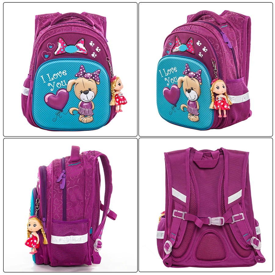 Children Orthopedic School Bags For Girls Kids Satchel Primary School Backpacks Princess Backpack Schoolbag knapsack Sac Mochila