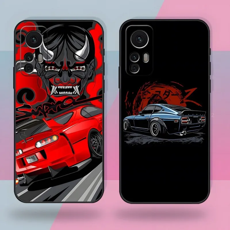 

Чехол JDM для телефона с изображением спортивных автомобилей для Xiaomi 13, 12, 11, 9T, 9, 8, 11T, 9SE, 11i Lite, Ultra Note10, Poco F3, M4, M3, X4, GT Pro, чехол