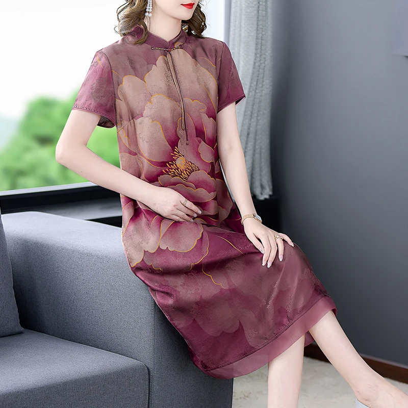 Новинка Весна 2022 улучшенное женское платье Чонсам в старинном китайском стиле