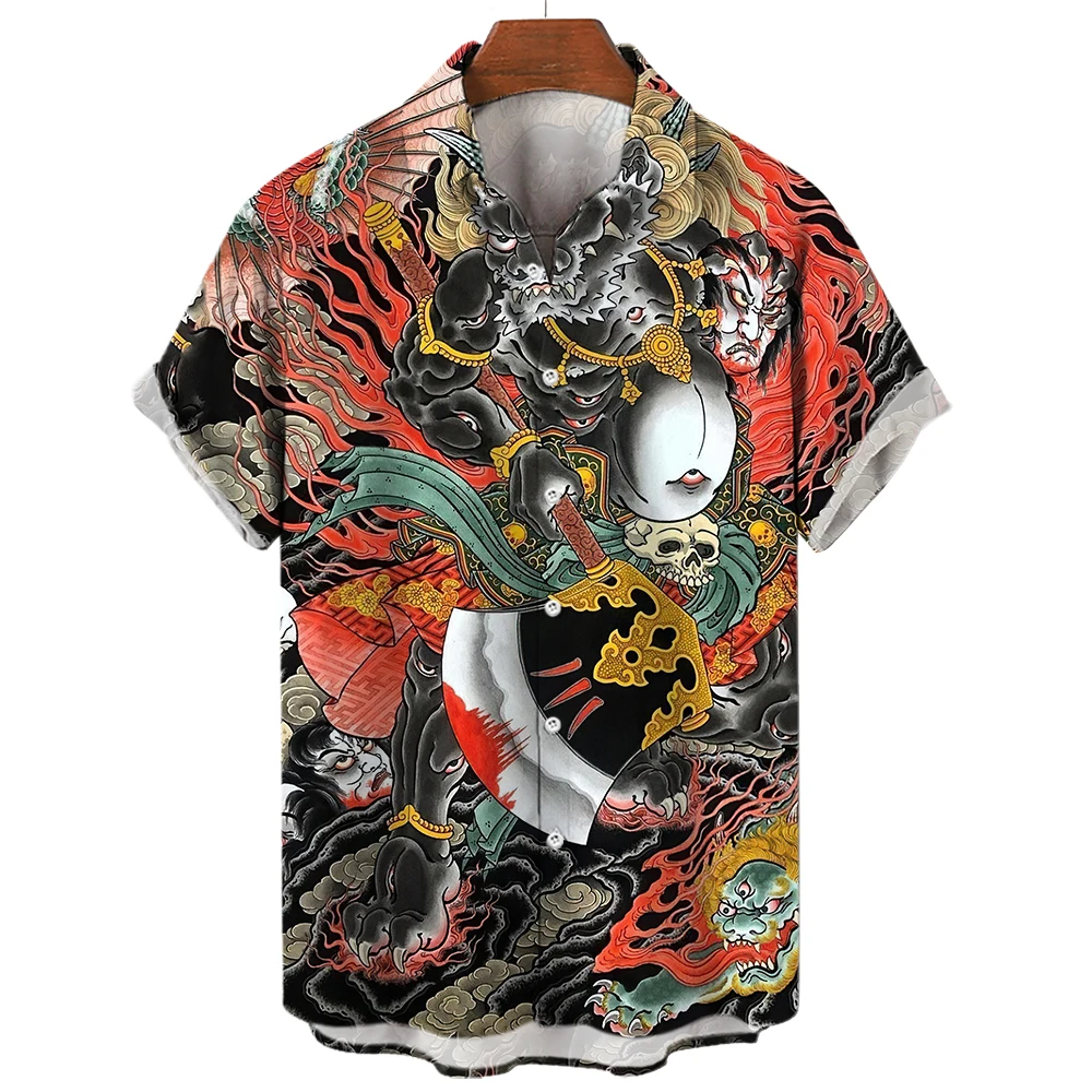 Shirt For Men Harajuku Gothic Short Sleeve Oversized Men's Clothing Street Hip-hop Cool Male Shirt T-shirt Fashion Tops Unisex