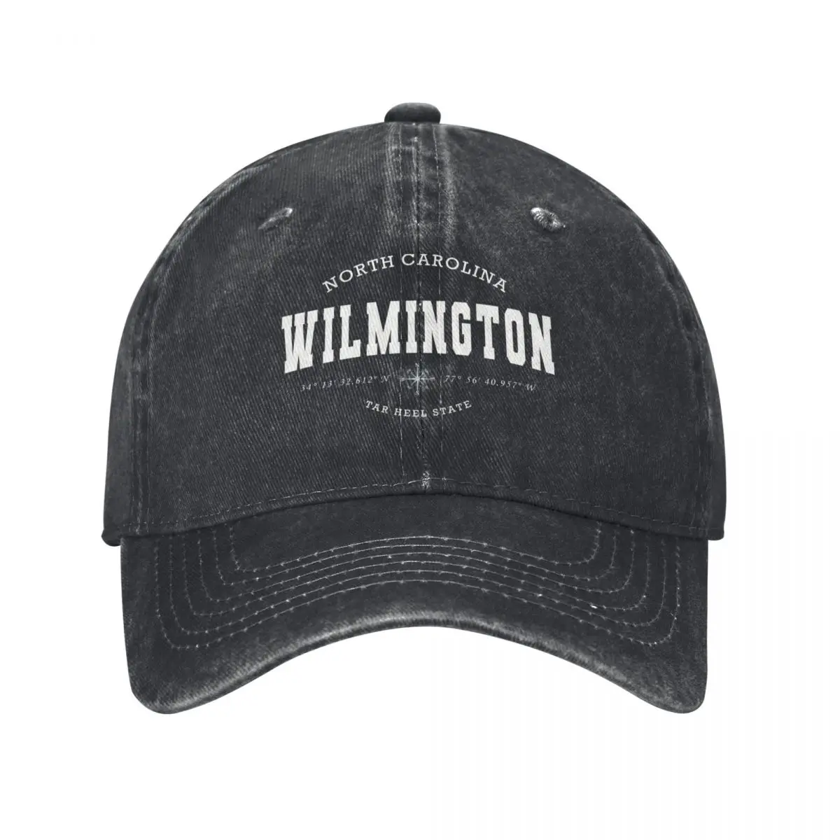 Фото Бейсбольная кепка Wilmington (NC) USA, солнцезащитная шляпа для детей, кепка в стиле вестерн, роскошная кепка, кепки для женщин и мужчин №1