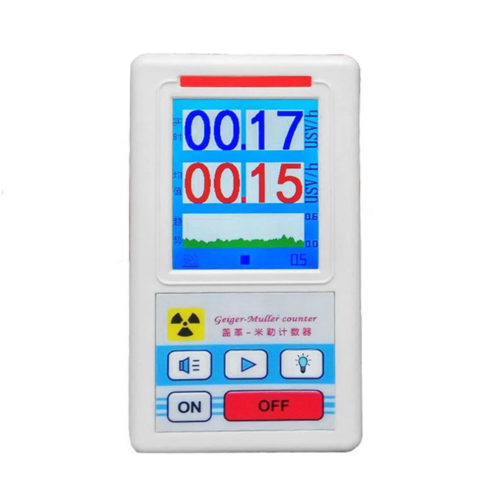 

Handheld Geiger Counter Multifunctional Nuclear Radiation Detector Personals Dosimeter Marble Detectors Beta Gamma X-ray Tester