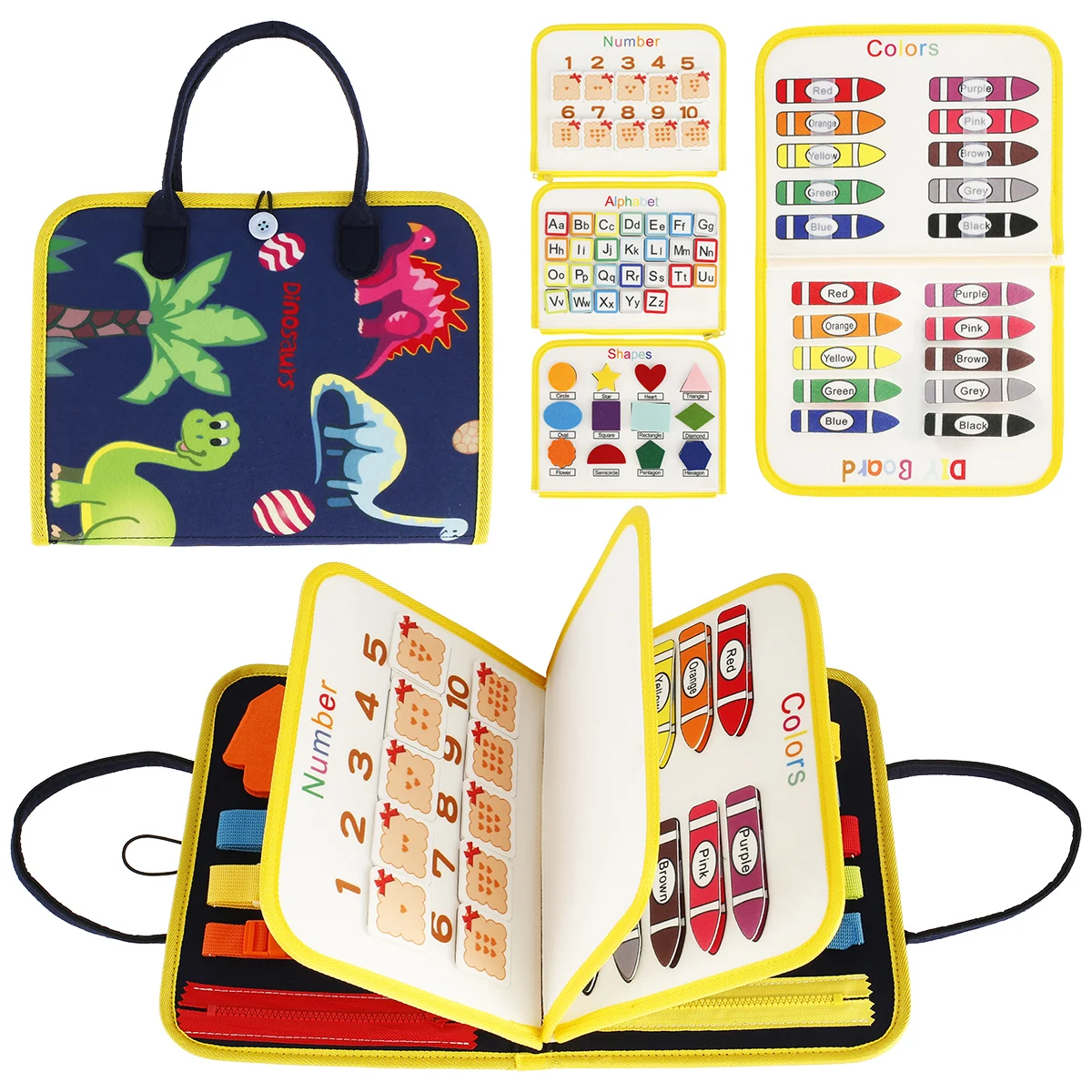

Busy Board for Toddlers Montessori Toys Sensory Activity Board Basic Dress Skills Preschool Educational Learning Toy