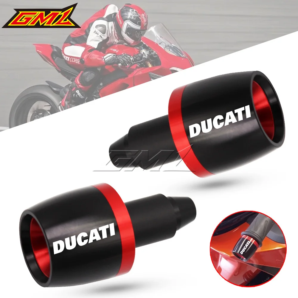 

For Ducati 999/S/R 749/S/R S4RS MS4/MS4R M900/M1000 900SS/1000SS 996/998/B/S/R 748/750SS Motorcycle CNC Handlebar Grips Cap Plug