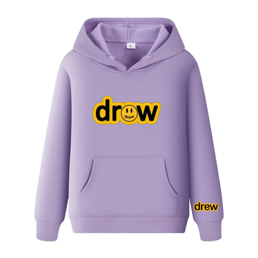 Drew New Hoodies Sweatshirts Streetwear Hooded Boys Fashion Pullover Men/women Drew House Fashion Justin Bieber Clothes 3XL