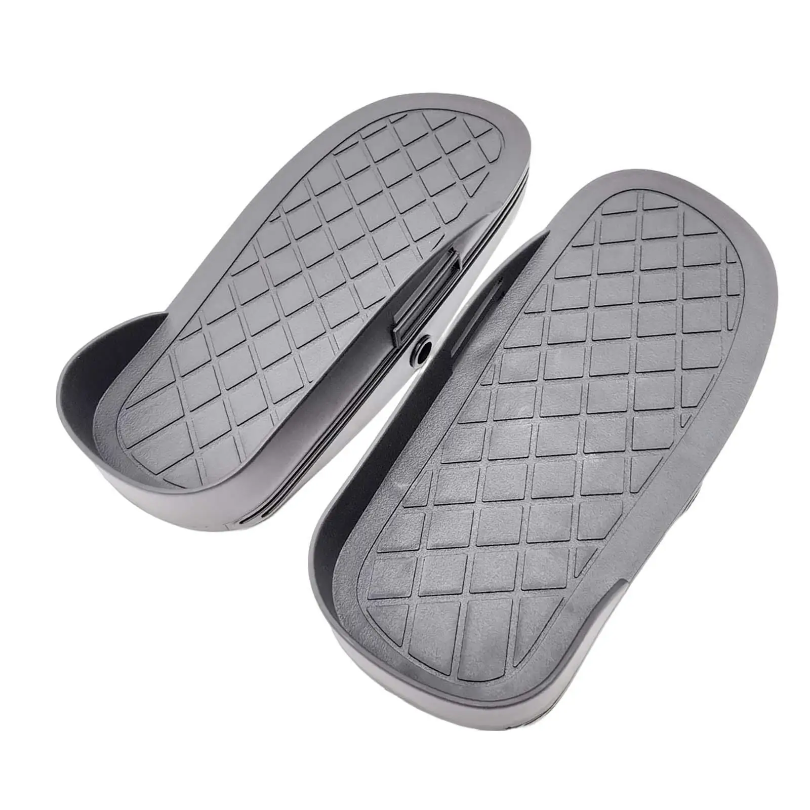 

Set of 2 Rowing Machine Foot Pedals Replacements Sturdy Textured Surface
