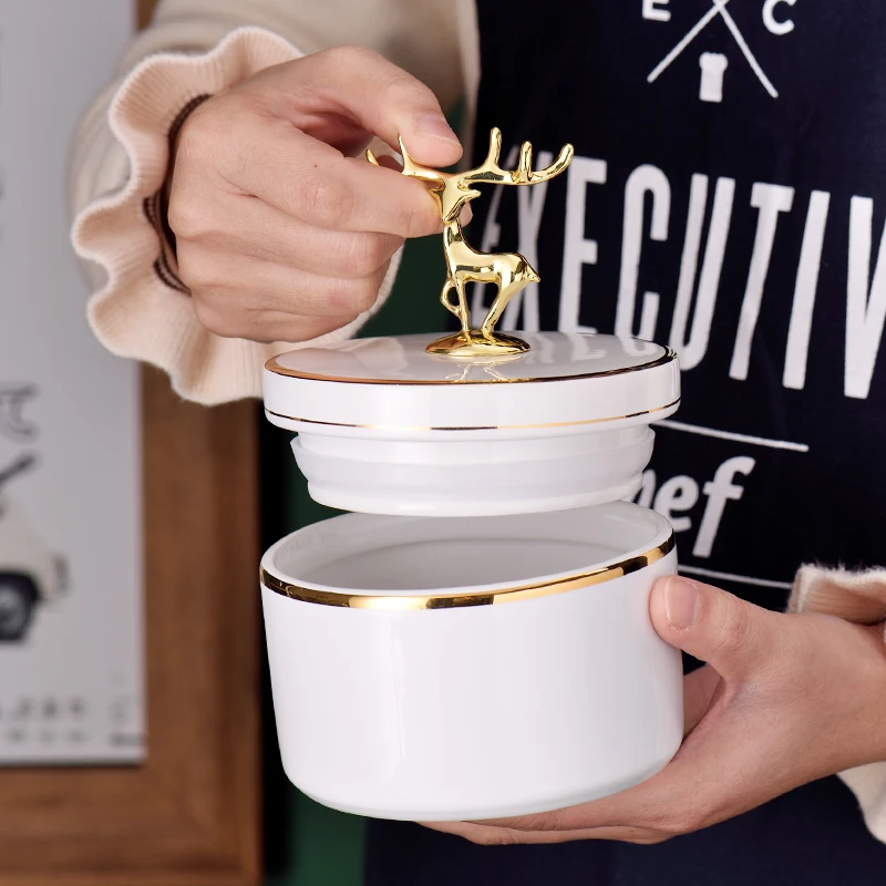 Керамический чайник в скандинавском стиле роскошный бытовой для хранения