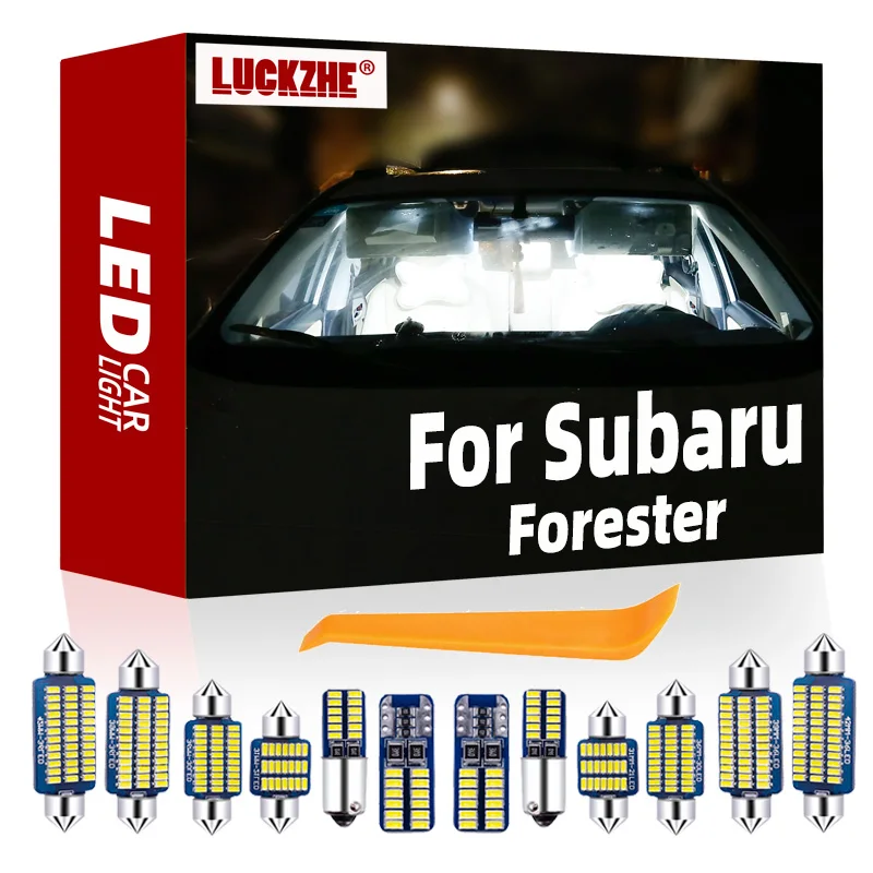 

LUCKZHE Canbus For Subaru Forester 1998-Present Vehicle LED Interior Light License Plate Dome Map Lamp Car Lighting Accessories