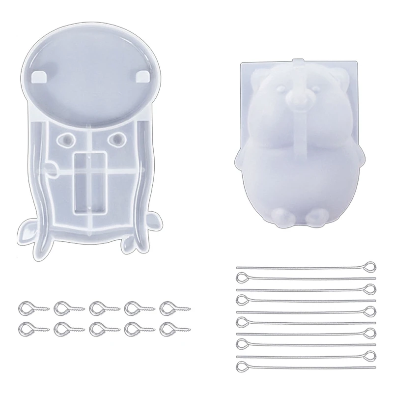 

Cute Car Accessories Swing Piggy Silicone Resin Molds Epoxy Jewelry Casting Mold