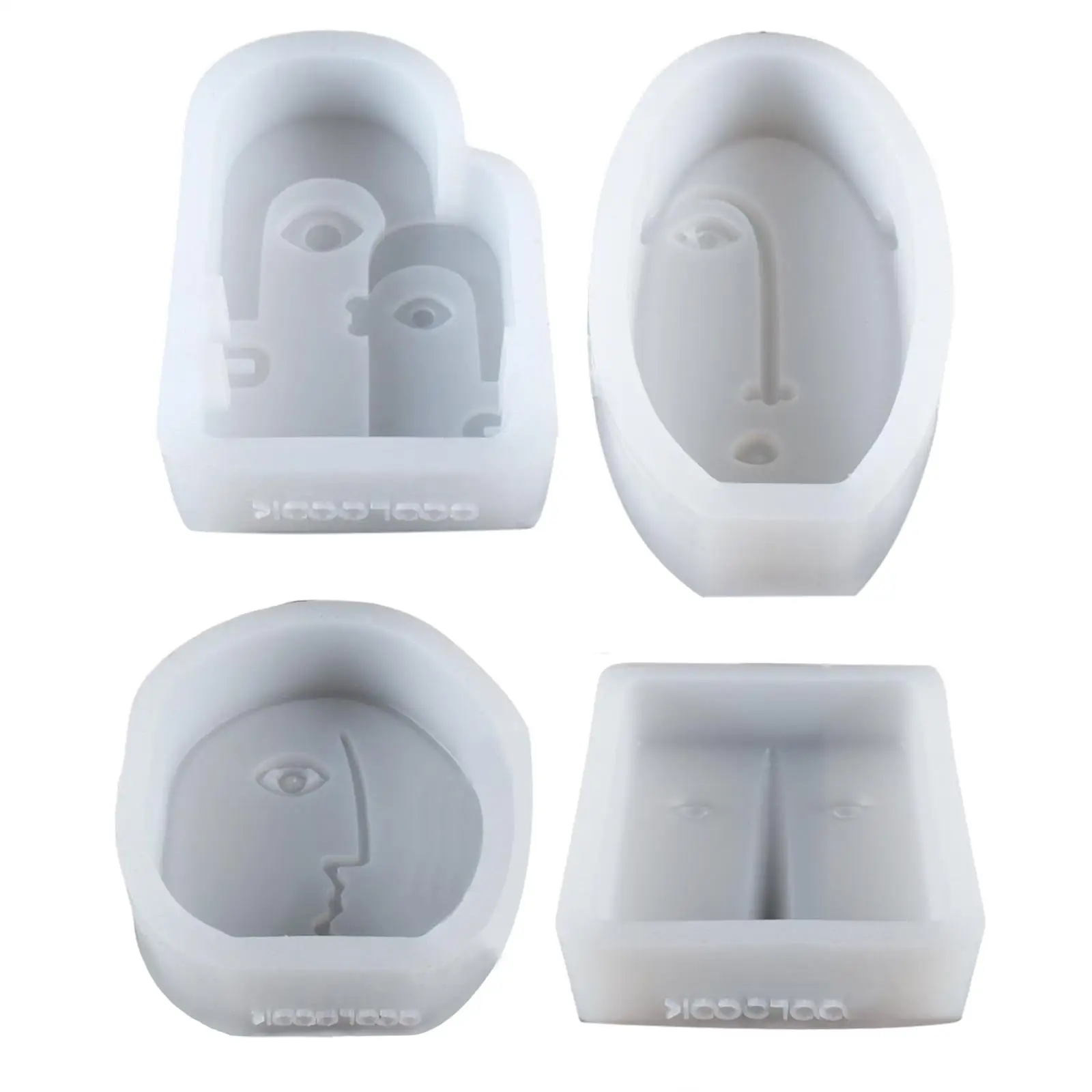 

Силиконовая форма для ароматерапии с абстрактным изображением лица, изготовление свечей, искусство «сделай сам», литье из смолы, форма для ...