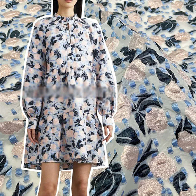 Элегантное платье из органзы с объемными цветами в европейском и американском