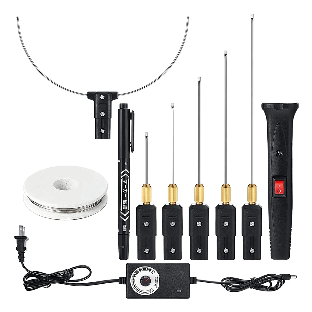 

Hot Wire Foam Cutter Kit with Temperature Controller 100-240V /24W Electric Cutting for Art Craft Foam Carving US Plug