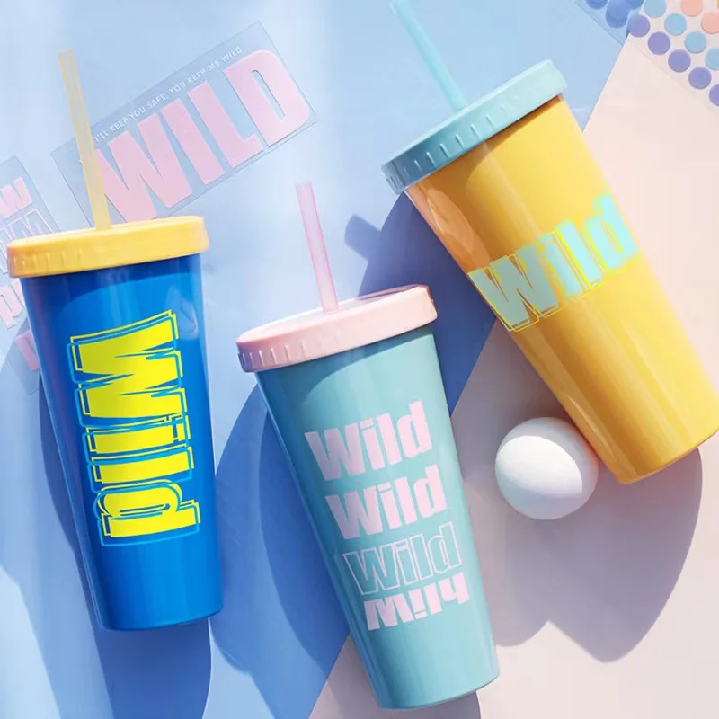 

Large Volume Water Cup Plastic Cup Sippy Cup Coffee Cup Accompanied Cup