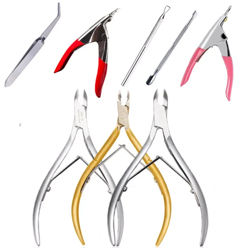 

Stainless Steel Nail Art Manicure Tools/ Kits Set Cuticle Spoon Pusher Nippers/Nail Clipper Cutter Makeup Nail Tool #HTR#*