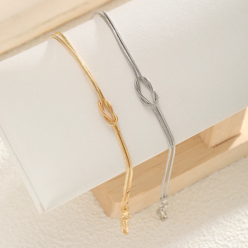 1 пара узлов змея цепи ручной работы узлы браслет золотой серебряный цвет день