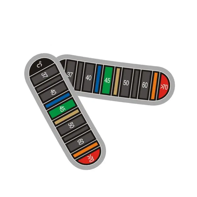 

Stickable Coffee Cup Color Change Thermometer Sticker Reusable Thermometer Strip Stainless Cup Temperature Measuring Tools