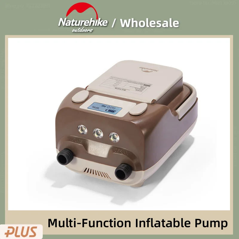 

Naturehike Outdoor Multifunctional Inflation Pump LED Lighting Tool Camping Travel Portable High Power Tent USB Inflation Pump