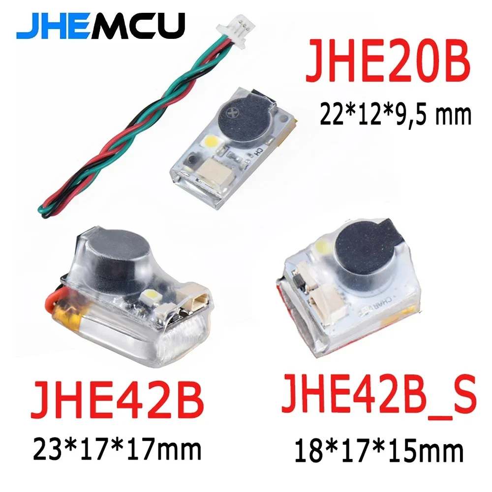 Фото JHE42B-42B_S-20B Мини-искатель 5 В Супер громкий зуммер-трекер 110 дБ со светодиодным зуммером для RC FPV Контроллер полета дрона №2