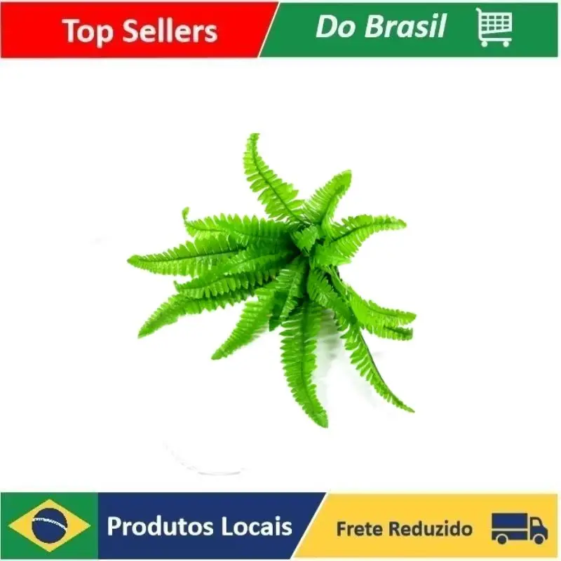 

Planta Folha Samambaia 55Cm Artificial Para Arranjos E Decoração