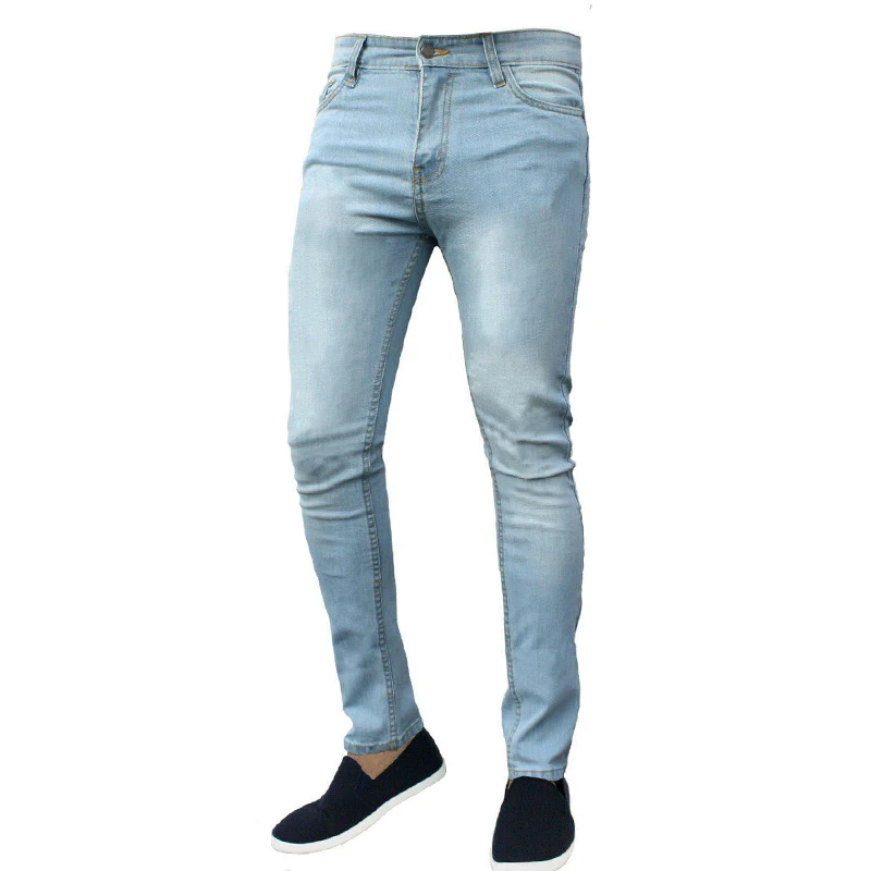 Classic Fashion Jeans Men Black Skinny Stretch Denim Pants Blue 2023 Four Seasons Hot Sale Streetwear Jeans