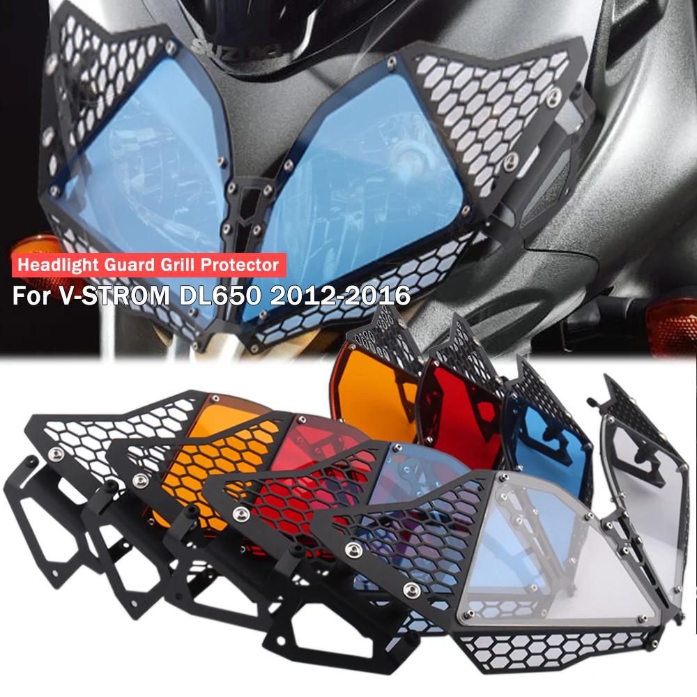 

Motorcycle Headlight Guard Grill Protector Mask For Suzuki Vstrom650 DL 650 V-STROM DL650 2012 2013 2014-2016 Headlight Cover