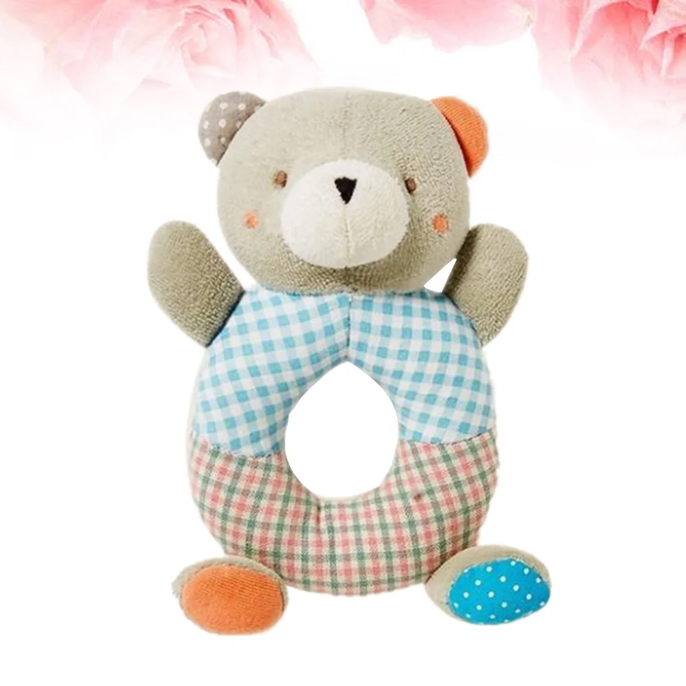 

1pcs Grab Plush Cartoon Educational Stuffed Ring Bear Pattern Plush for Toddlers
