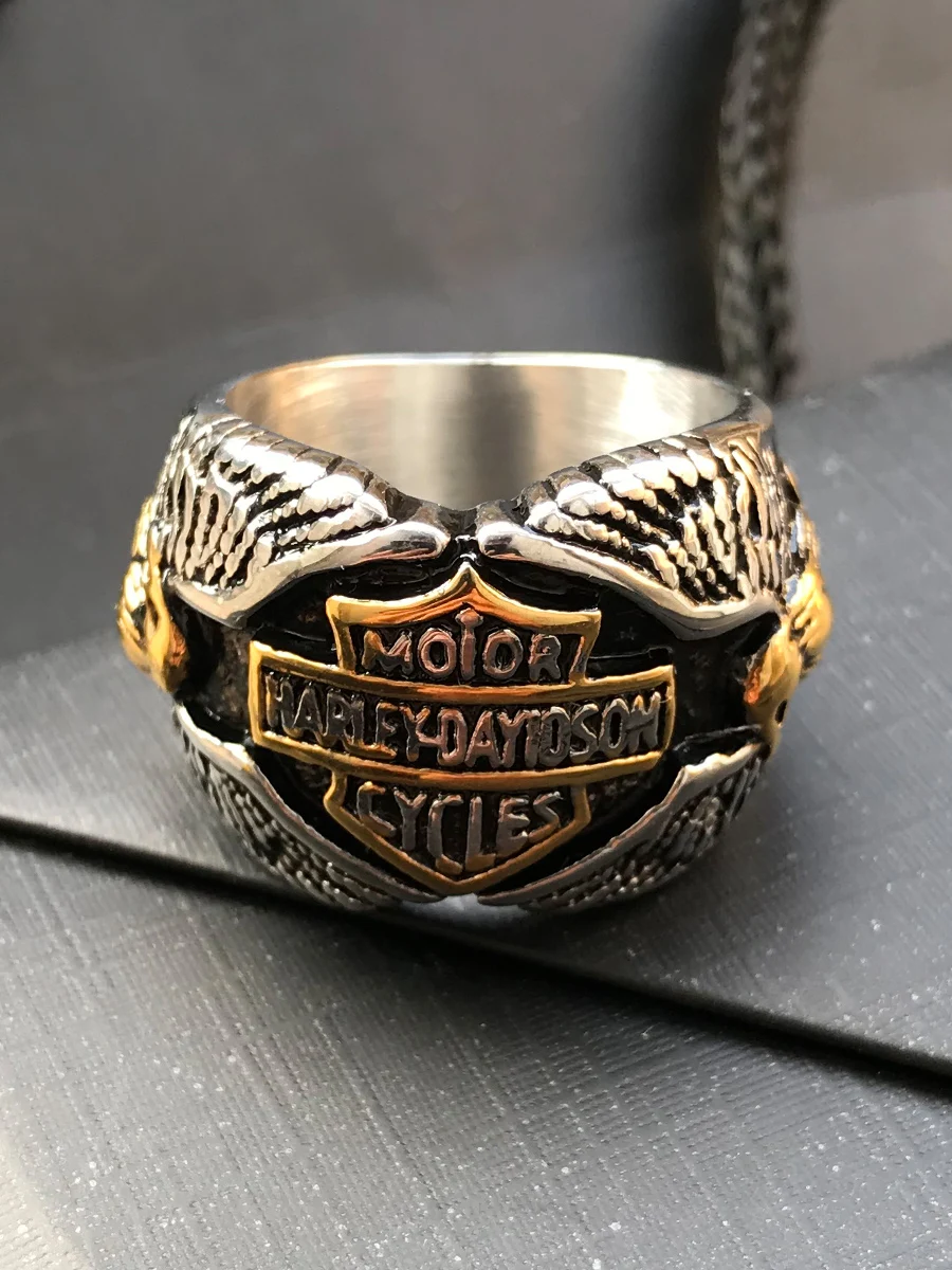 

Punk Europe and America Men's Motorcycle Hip Hop Retro Ring Personality Dominant Single Index Finger Hack Ring Handwear Fashion
