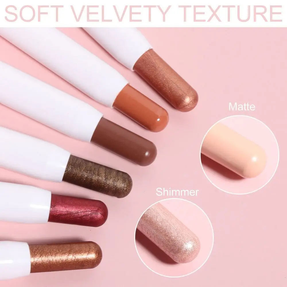 

12 Colors Matte Eyeshadow Stick Pencil Waterproof Long Lasting Glitter Shimmer Eye Shadow Pen Highlighter Stick Eyes Makeup Tool