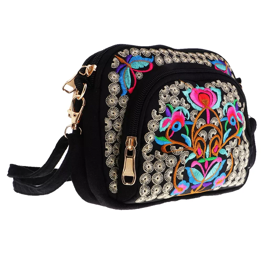

Boho Women Handbag Flower Totes Embroidery Shoulder Bag 19x14cm #1
