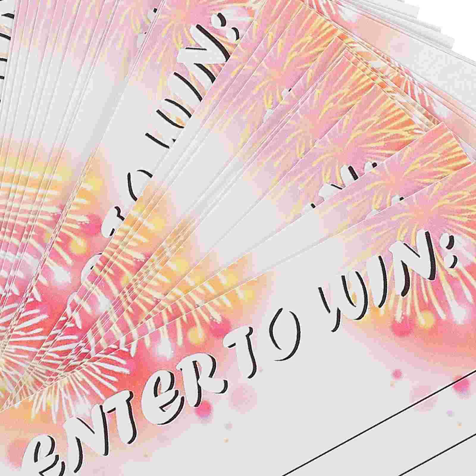 100 листов билетов на лотере для вечеринок многофункциональные пустые лотерейные