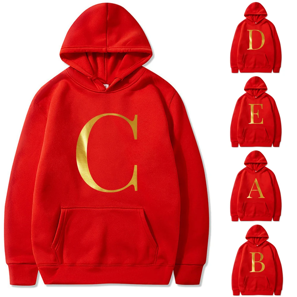 

Streetwear 26 English Letter Print Hoodies Meb Women Autumn Harajuku Hooded Couple Casual Loose Long Sleeve Pullovers Clothing