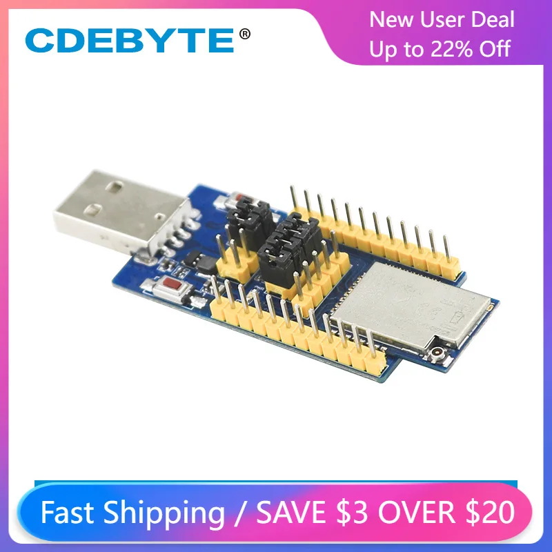 

10 шт./лот E18-TBH-27 CH340G USB Интерфейс 2,4 ГГц 27dBm UART серийный Порты и разъёмы тестовая плата ZigBee модуль