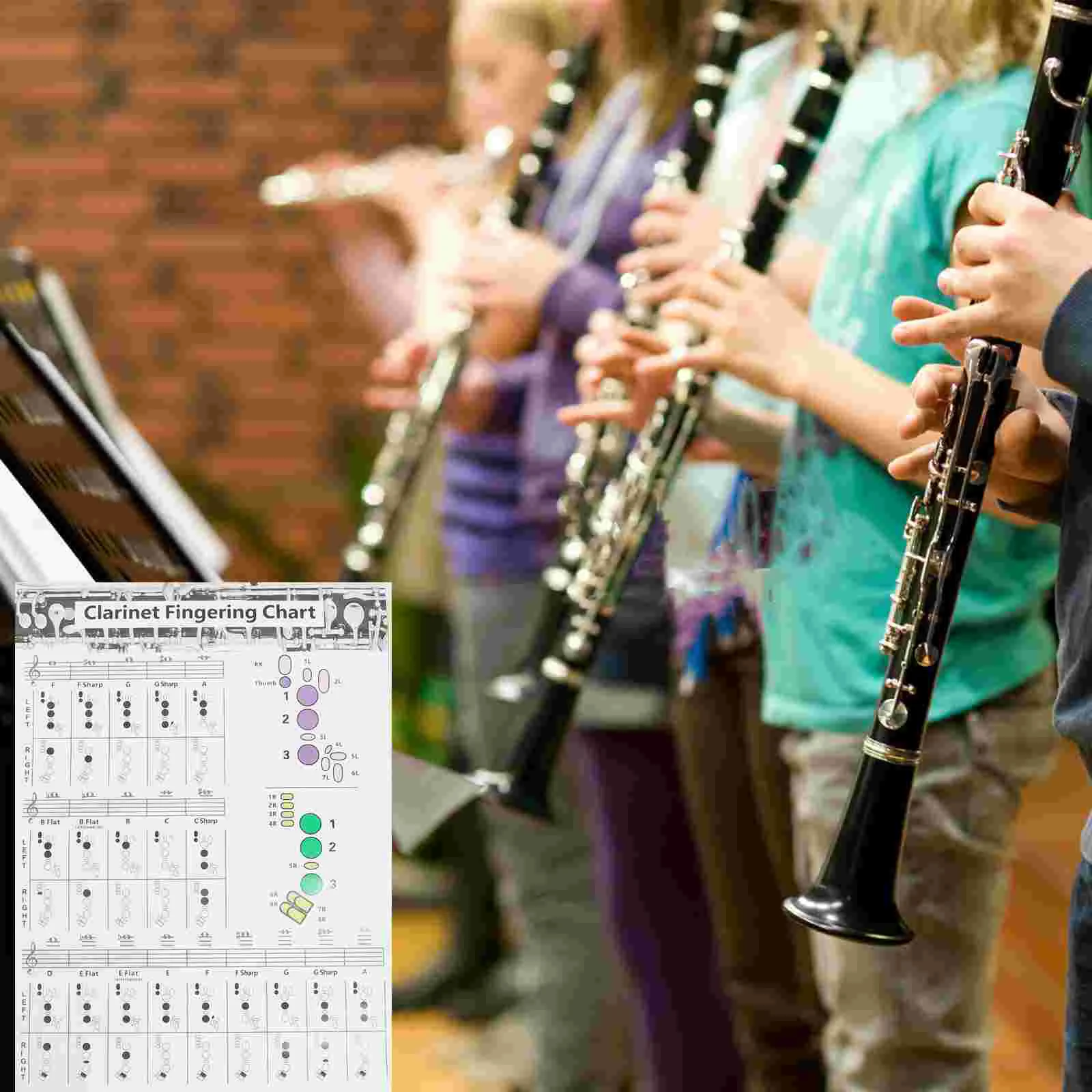 

Clarinet Chord Score Useful Note Chart Poster Training Guide Chort Learning Fingering Guitar