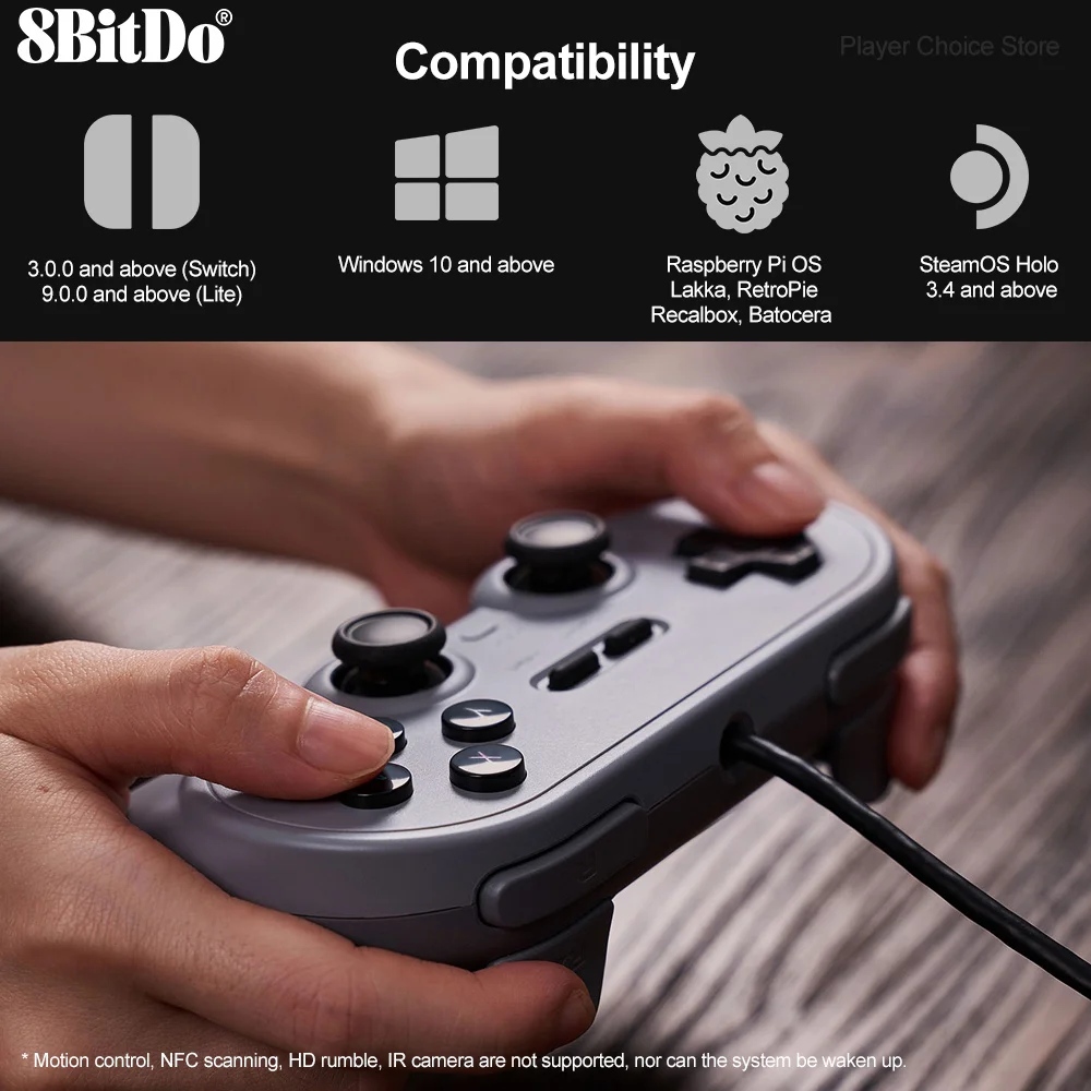 Проводной Геймпад 8Bitdo Pro 2 Для Nintendo Switch PC RetroPie Raspberry Pi USB-контроллер Линейного